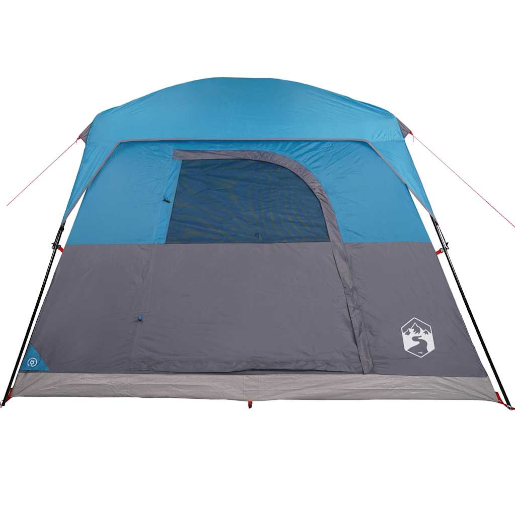 Tents Camping Tent Cabin Waterproof orange blue green 4-person 6-person Foldable