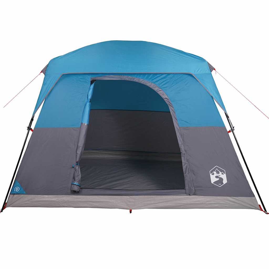 Tents Camping Tent Cabin Waterproof orange blue green 4-person 6-person Foldable