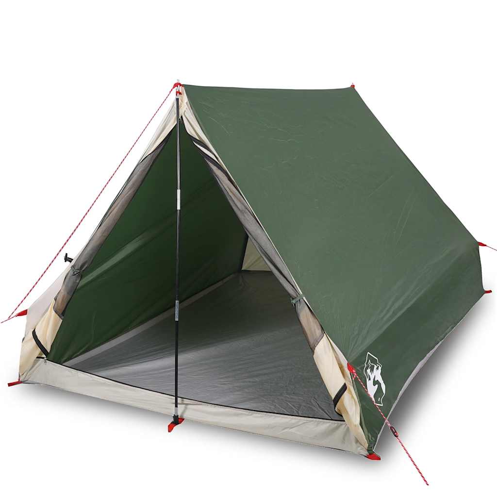 Tents Camping Tent A-Frame 2-Person Waterproof grey and orange green white 210 c