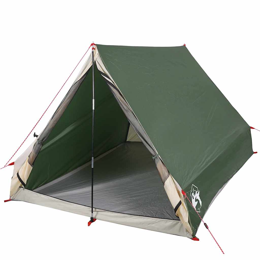 Tents Camping Tent A-Frame 2-Person Waterproof grey and orange green white 210 c