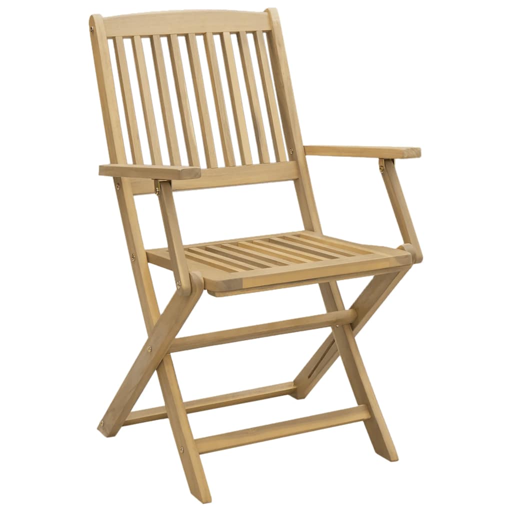 Folding Garden Chairs 2 Pcs 54X61X88 Cm Solid Wood Acacia