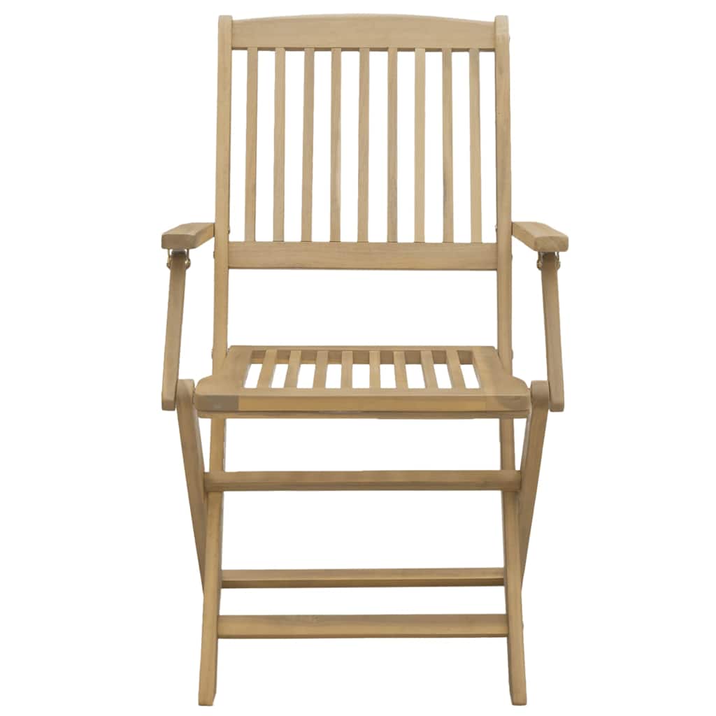 Folding Garden Chairs 2 Pcs 54X61X88 Cm Solid Wood Acacia