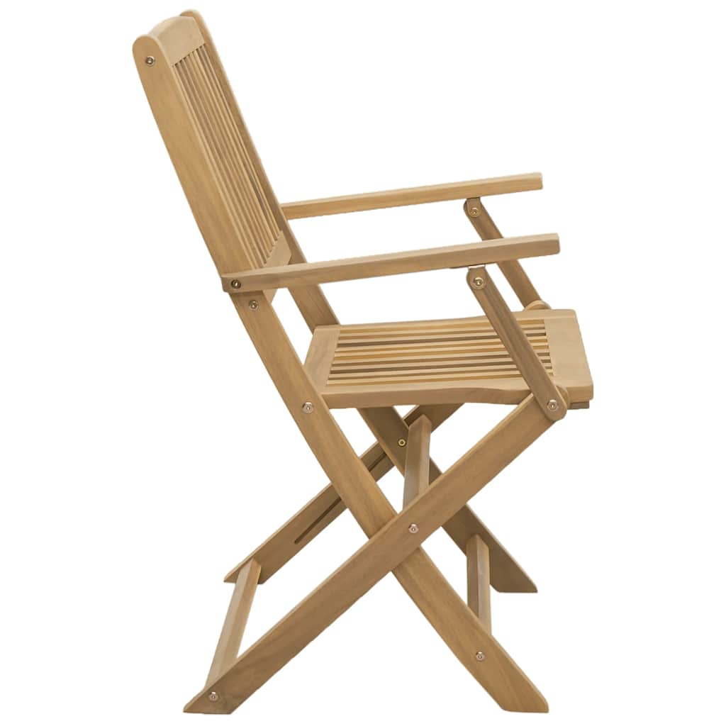 Folding Garden Chairs 2 Pcs 54X61X88 Cm Solid Wood Acacia
