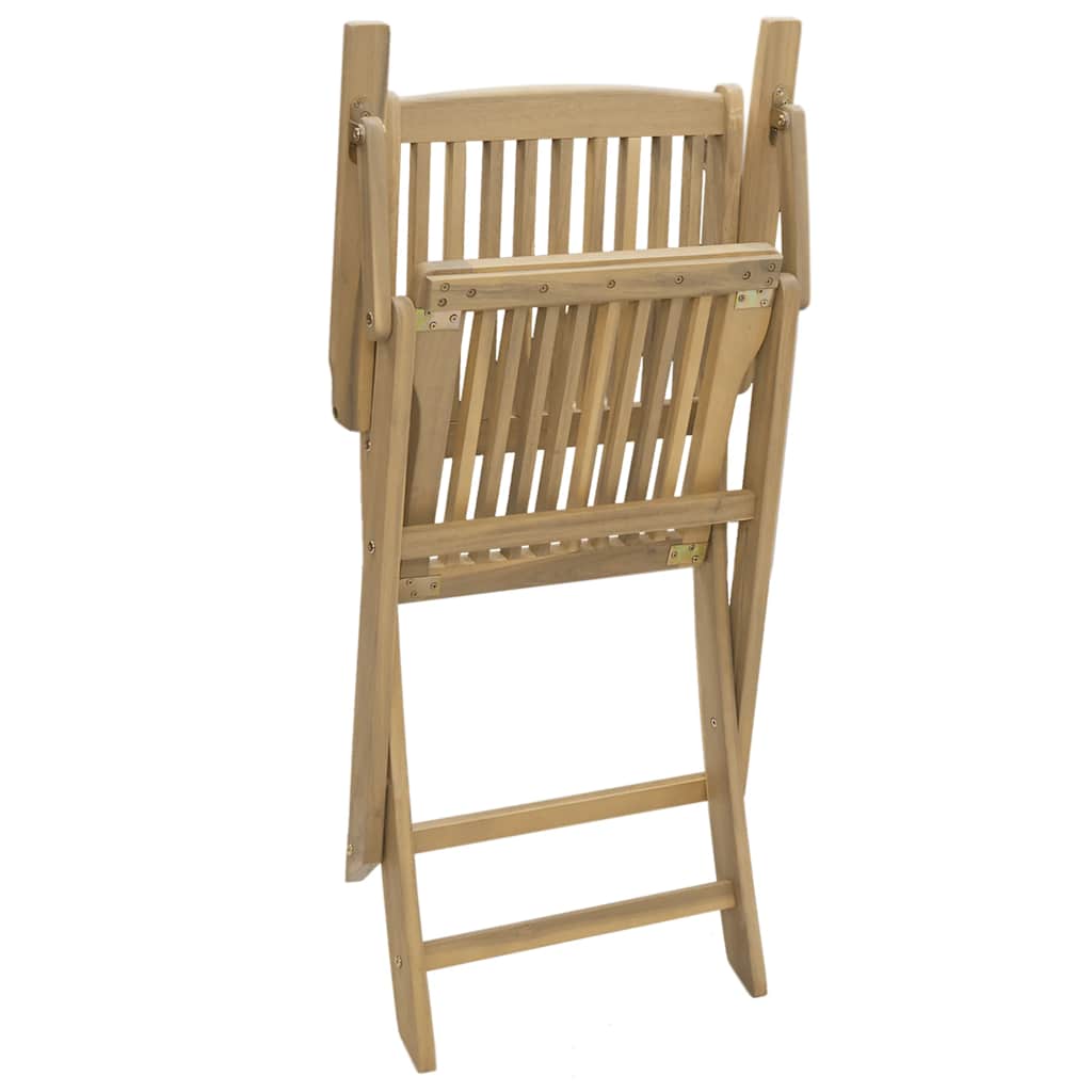 Folding Garden Chairs 2 Pcs 54X61X88 Cm Solid Wood Acacia