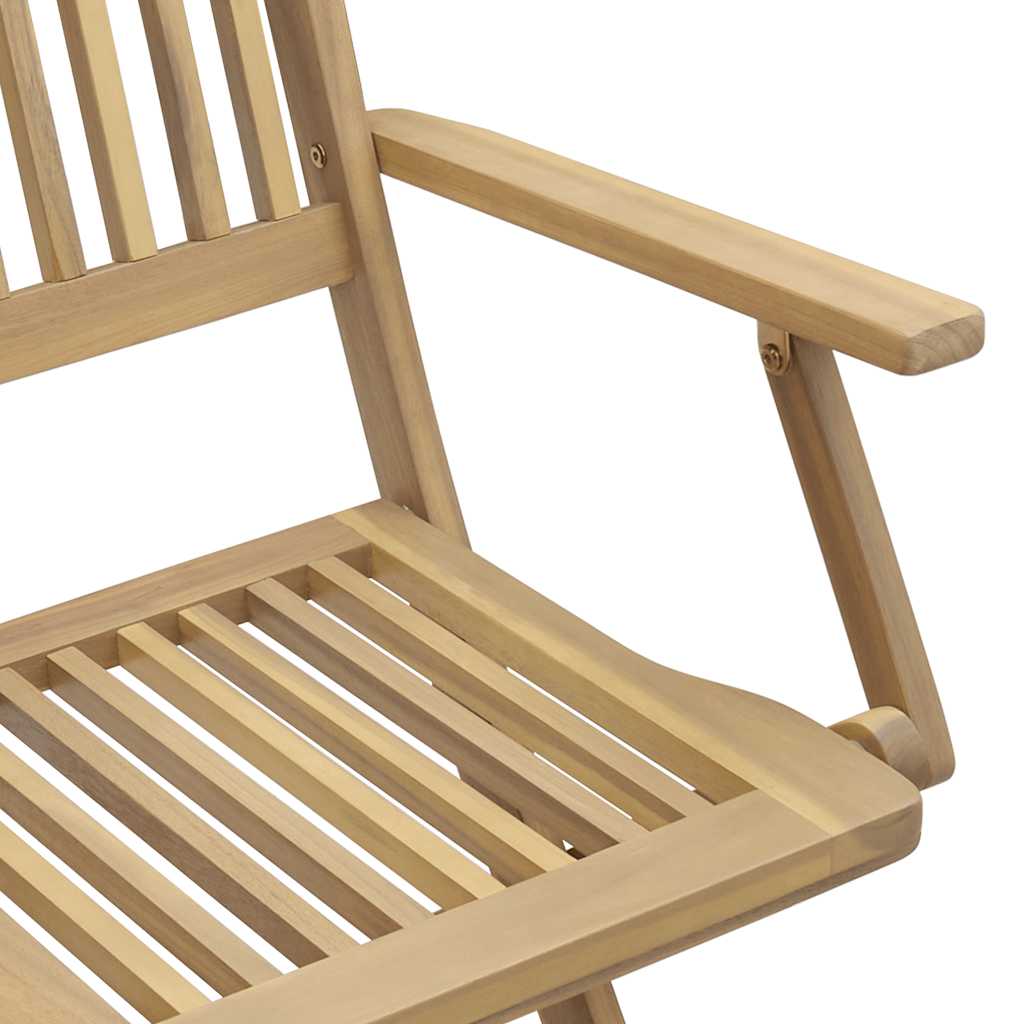 Folding Garden Chairs 2 Pcs 54X61X88 Cm Solid Wood Acacia