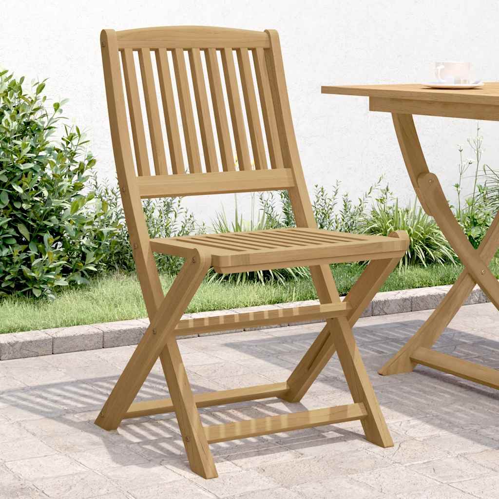 Folding Garden Chairs 2 Pcs 54X61X88 Cm Solid Wood Acacia