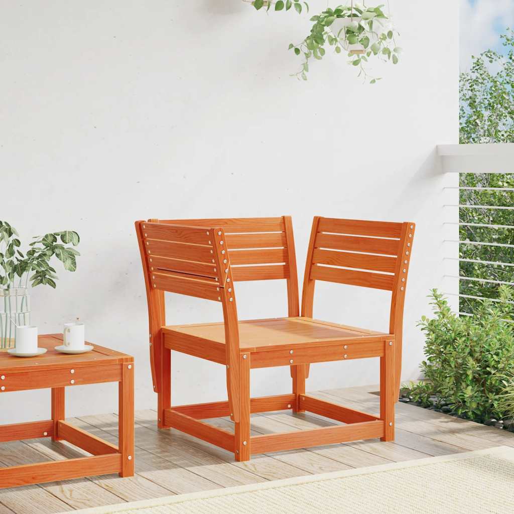 Outdoor Sofas Garden Sofa Grey Solid Pine Wood Medium Modular Natural Pine 83 Cm