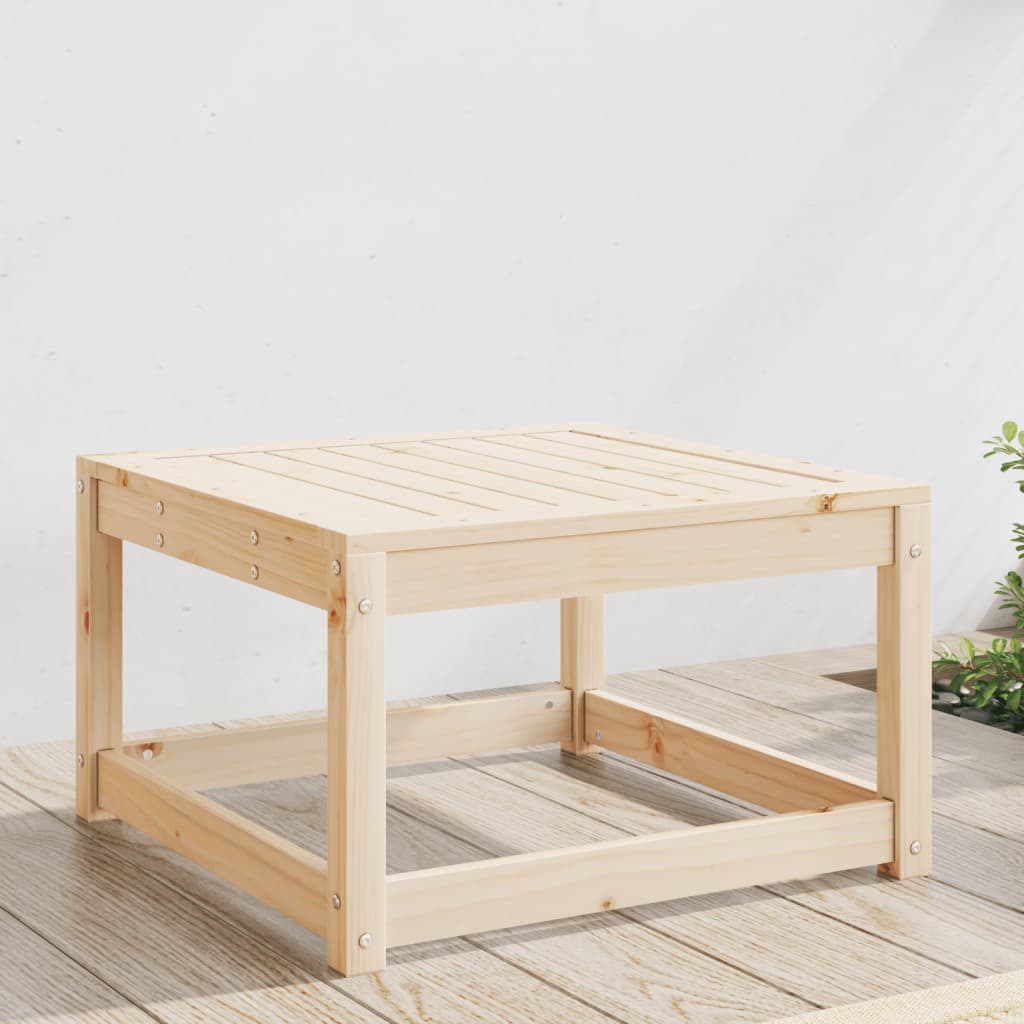 Garden Footstool | Natural Pine | Treated Pine Wood | 63.5 Cm | Modular