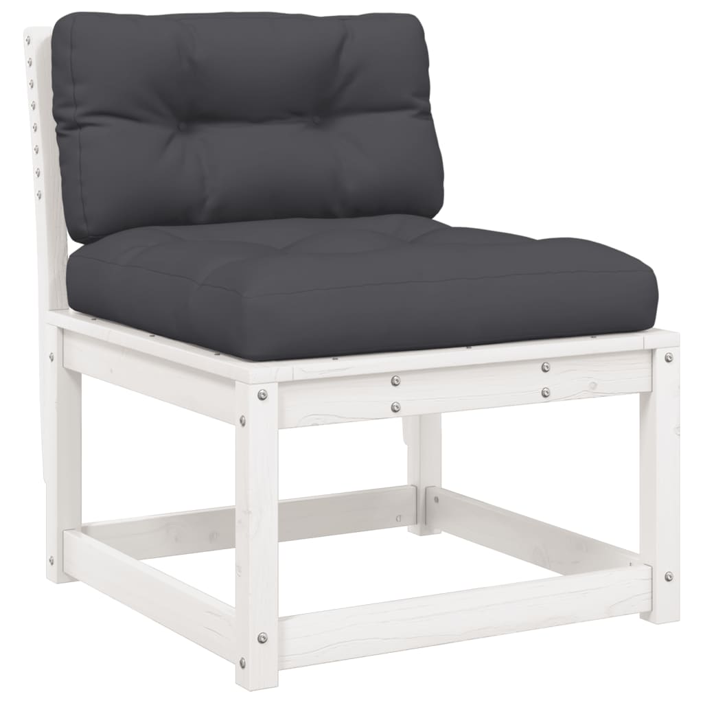 Garden Sofa | And Anthracite | Solid Pine Wood, Polyester | Medium