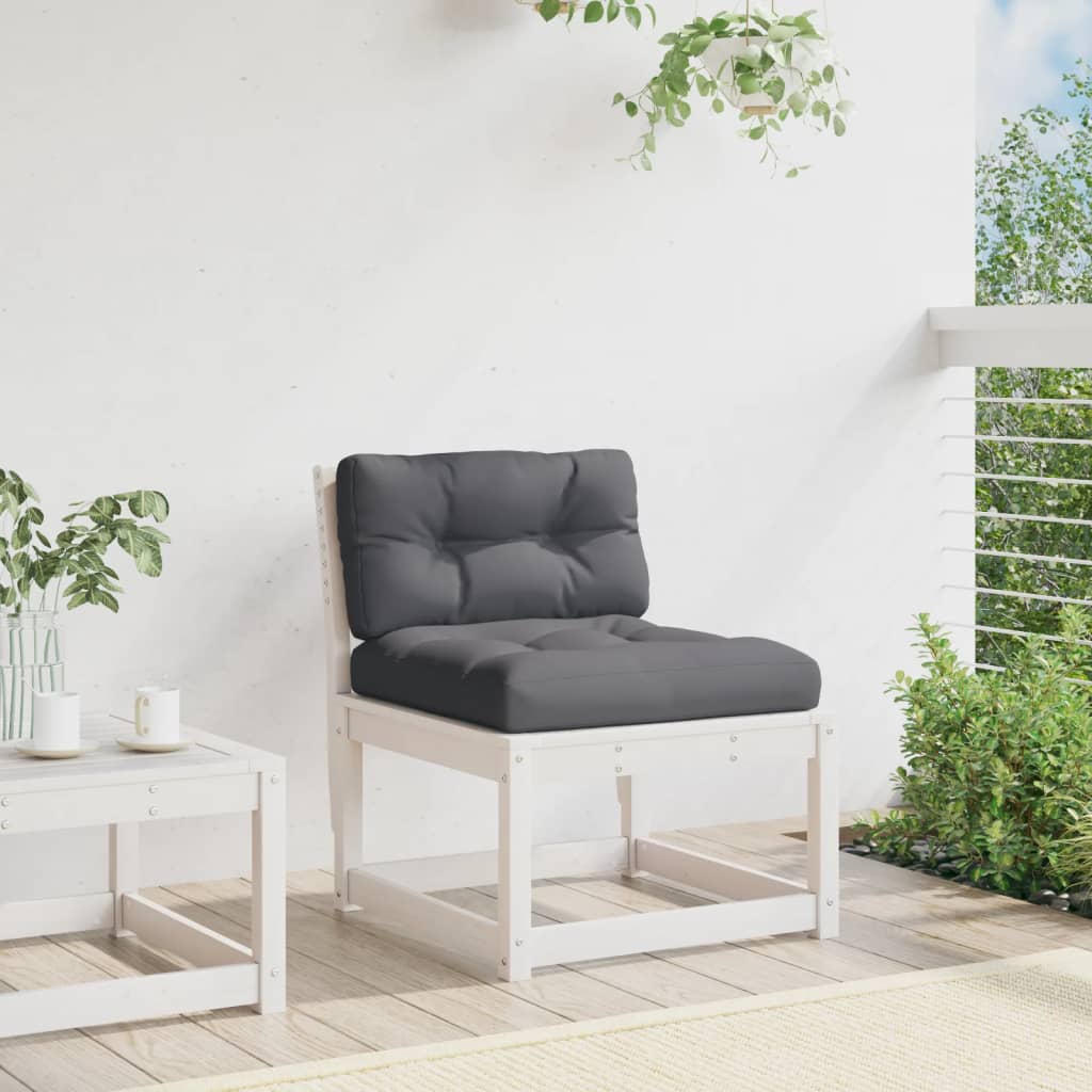 Garden Sofa | And Anthracite | Solid Pine Wood, Polyester | Medium