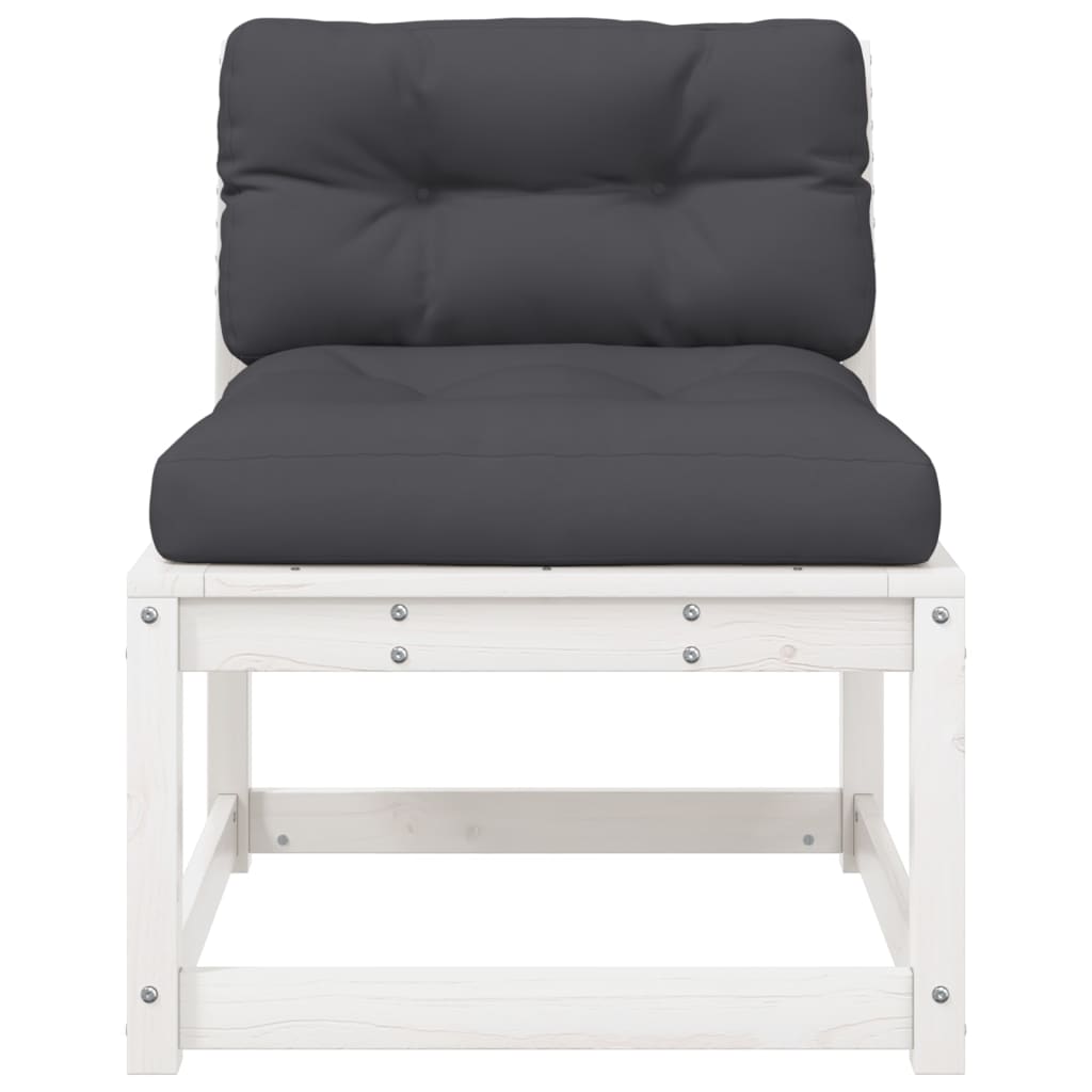 Garden Sofa | And Anthracite | Solid Pine Wood, Polyester | Medium