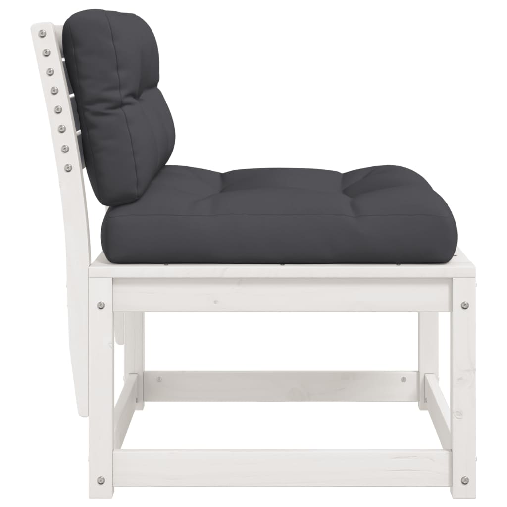 Garden Sofa | And Anthracite | Solid Pine Wood, Polyester | Medium