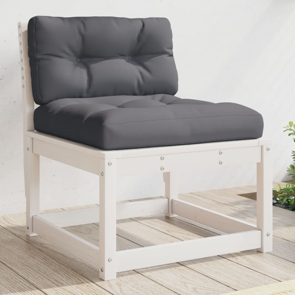 Garden Sofa | And Anthracite | Solid Pine Wood, Polyester | Medium