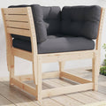 Garden Sofa | Grey | Solid Pine Wood | Medium | Modular | Garden Sofa