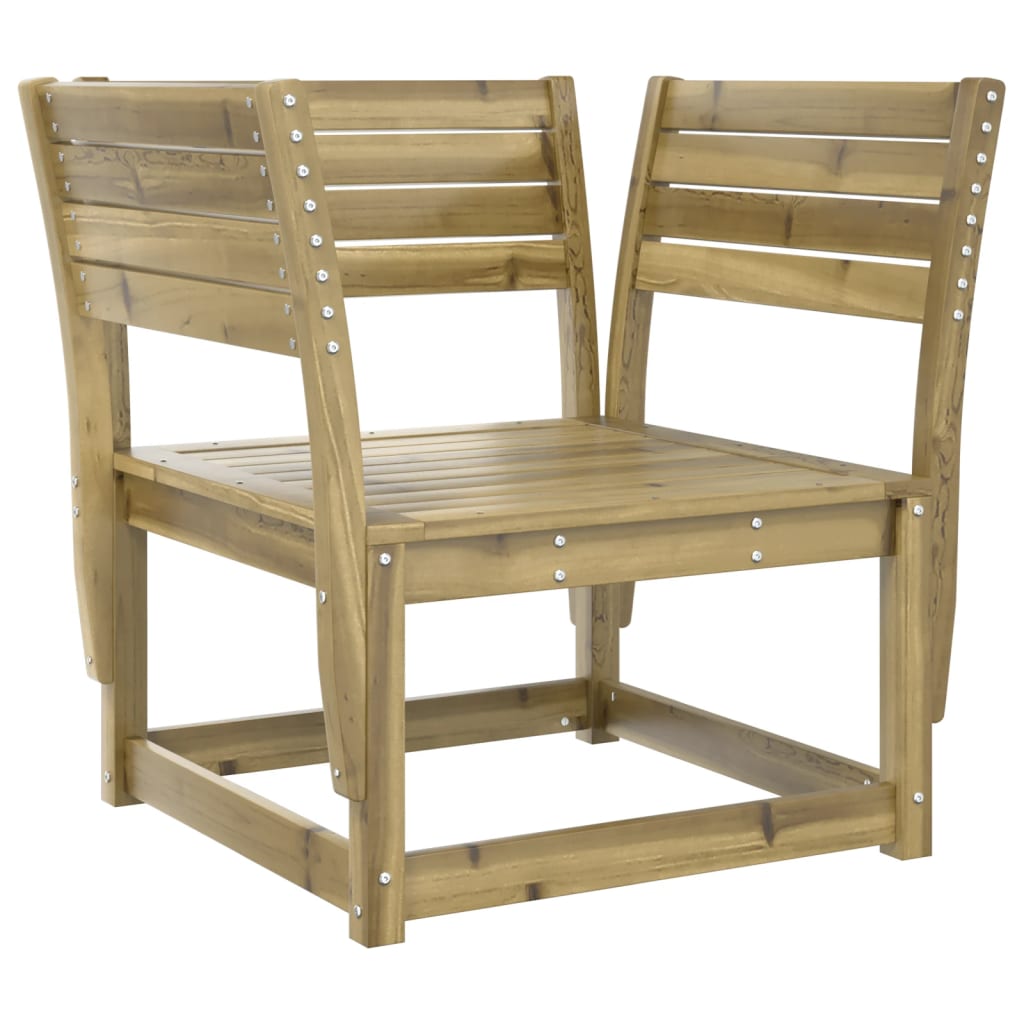 Garden Sofa | Grey | Solid Pine Wood | Medium | Modular | Garden Sofa