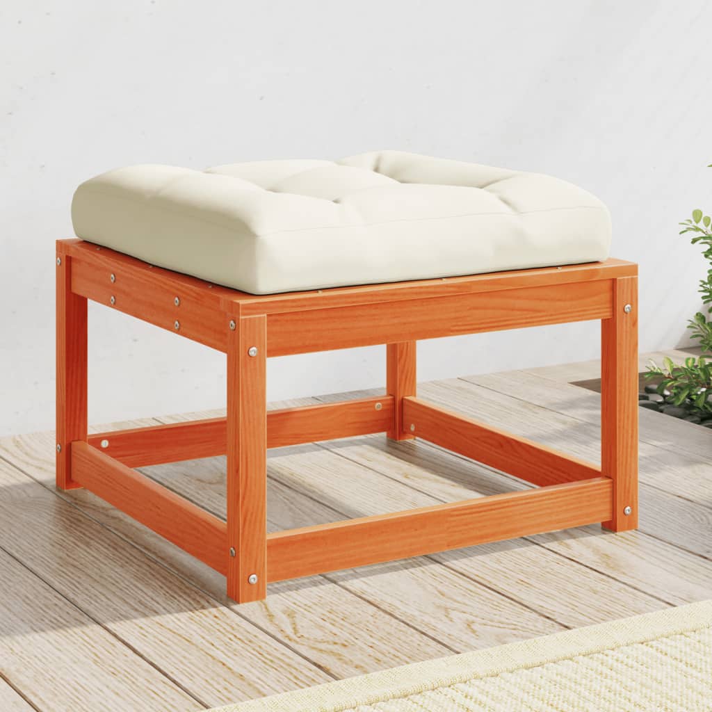 Garden Footstool | Natural Pine | Treated Pine Wood | 63.5 Cm | Modular