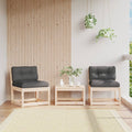 Garden Sofa | And Anthracite | Solid Pine Wood, Polyester | Medium