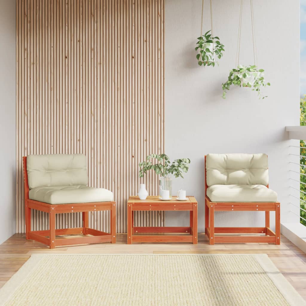 Garden Sofa | And Anthracite | Solid Pine Wood, Polyester | Medium