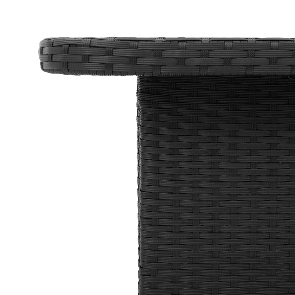 Outdoor Table Garden Poly Rattan Acacia Wood black beige grey PE rattan