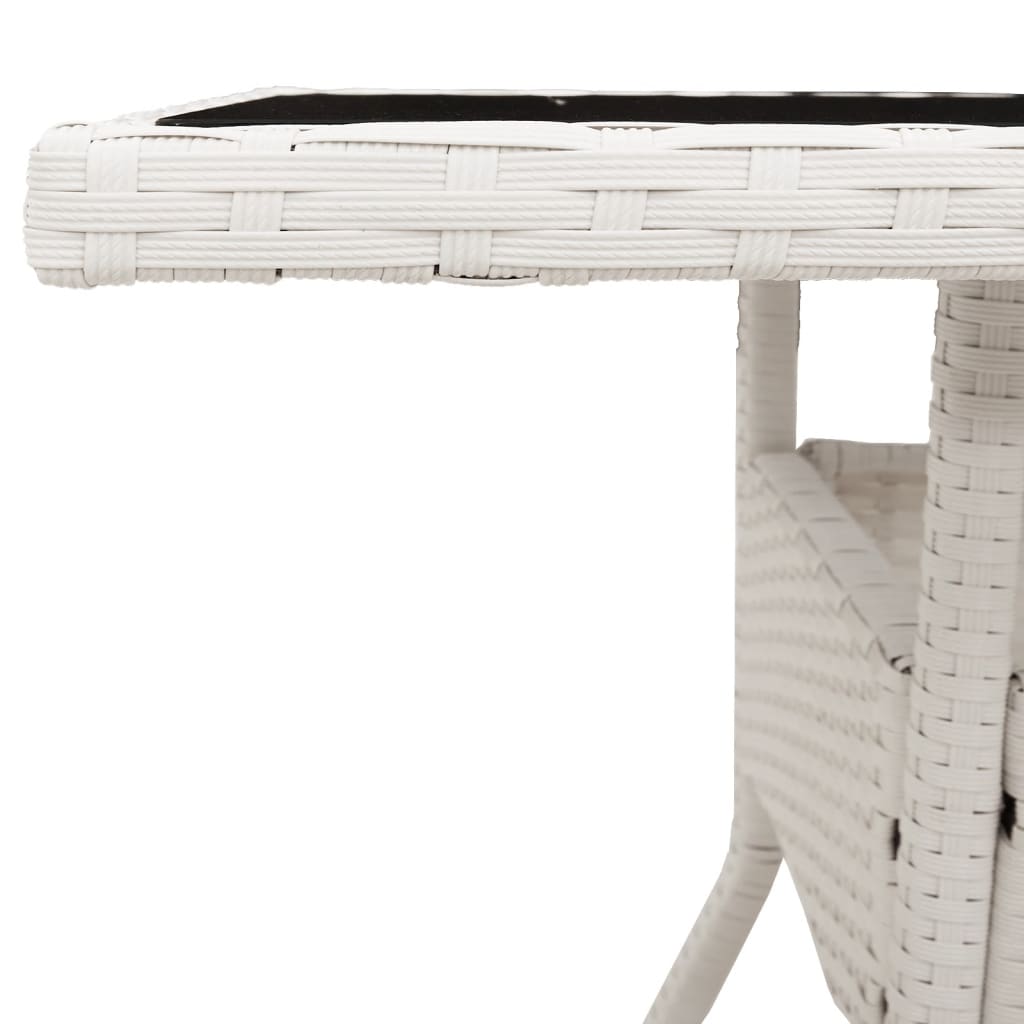 Garden Table With Top 80X80X75 Cm Poly Rattan