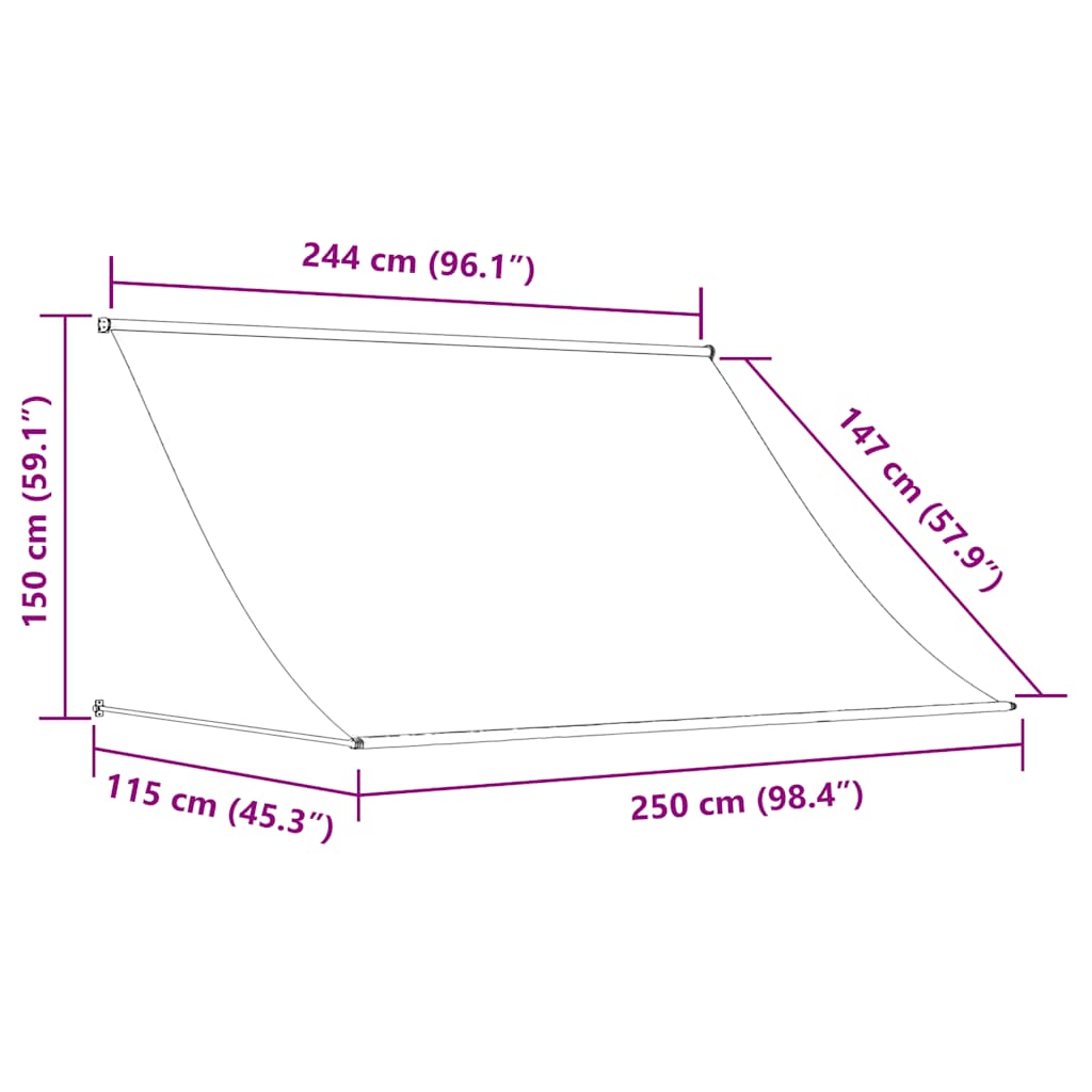 Retractable Awning Fabric And Steel