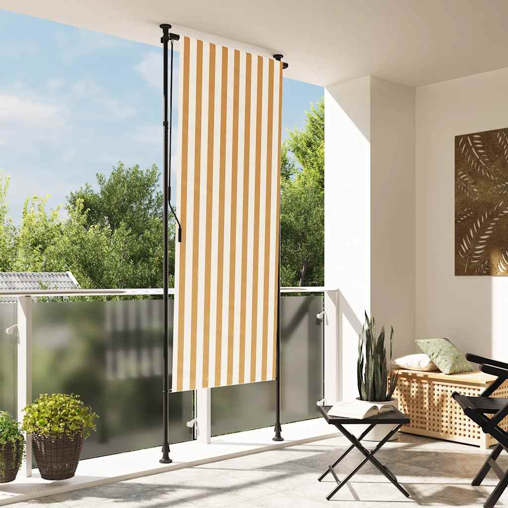 Outdoor Roller Blind And White Fabric&Steel