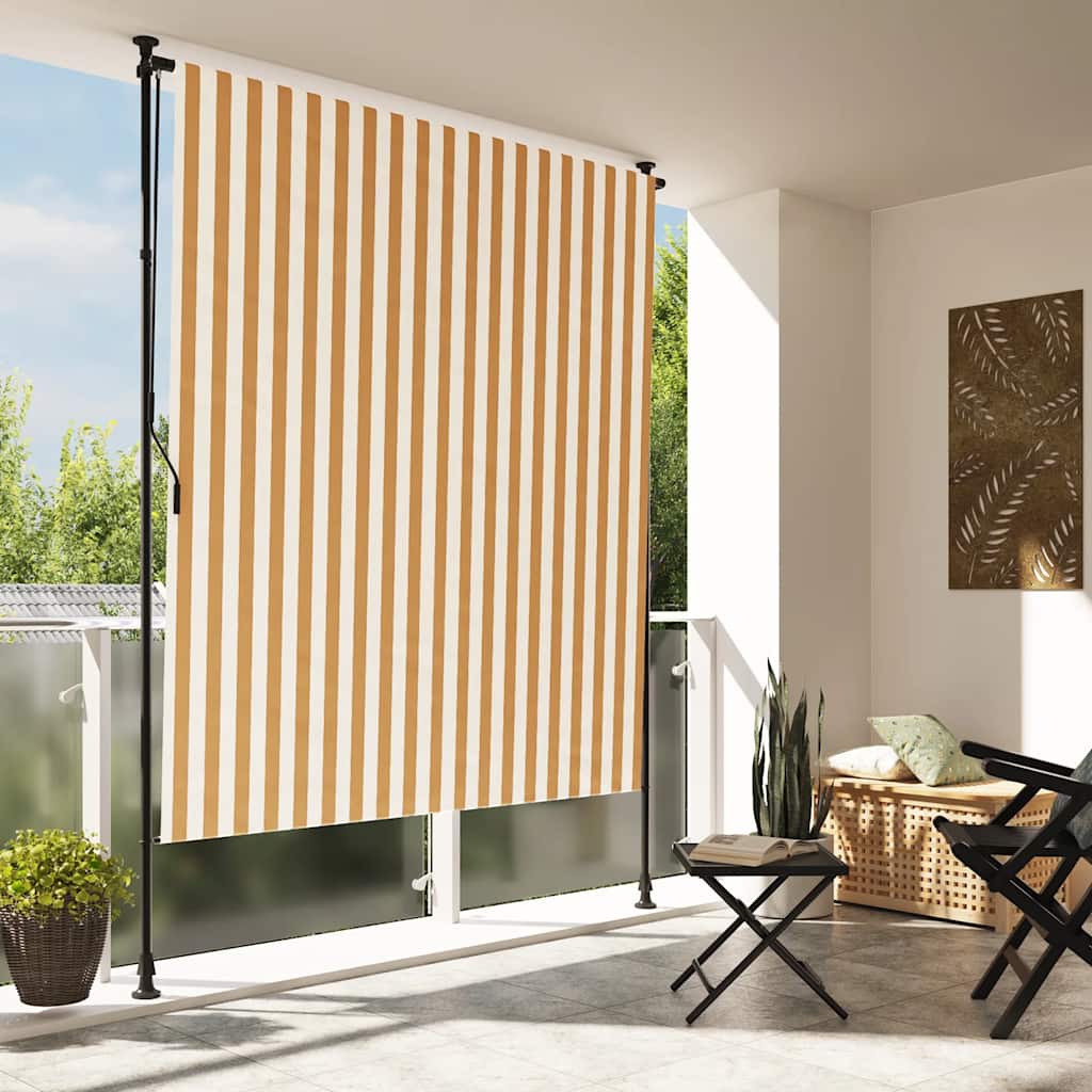 Outdoor Roller Blind And White Fabric&Steel