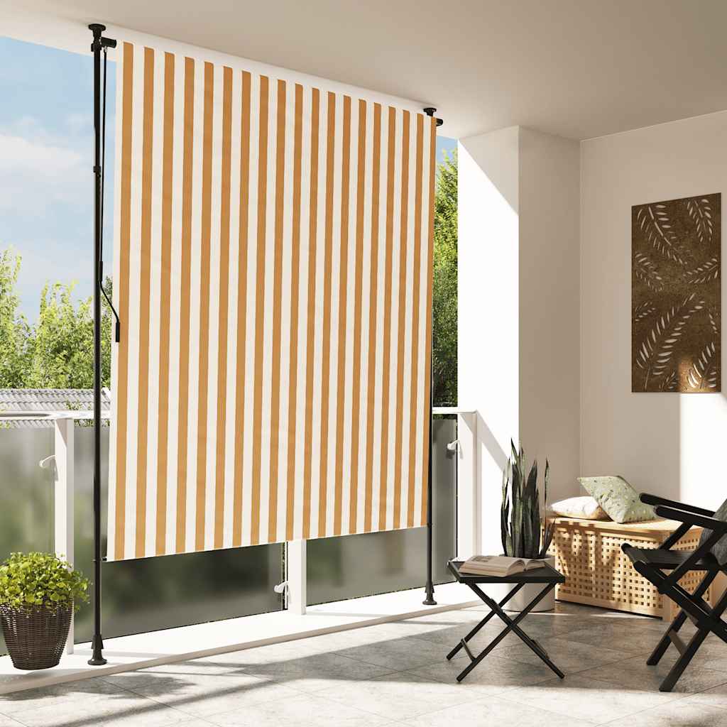 Outdoor Roller Blind And White Fabric&Steel