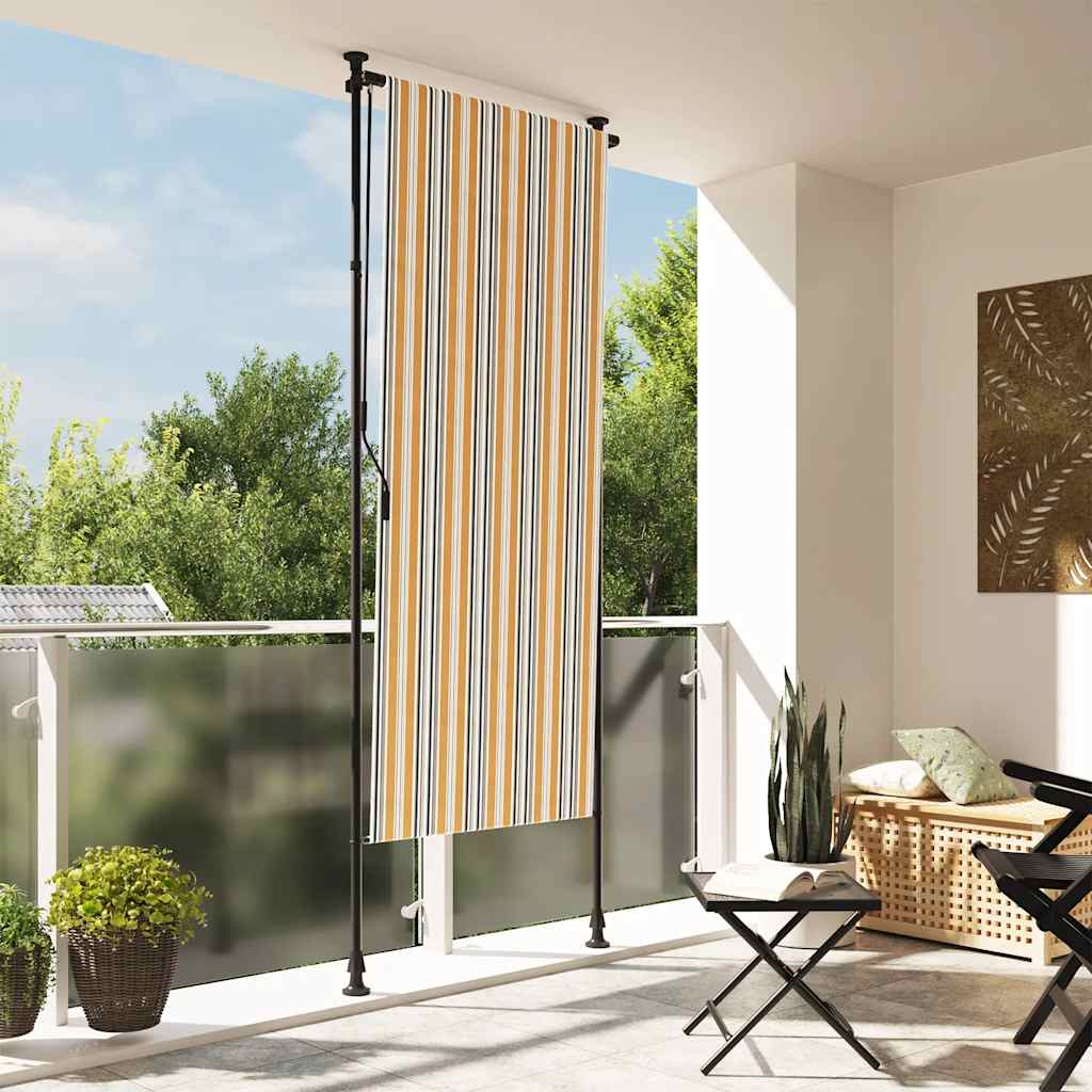 Outdoor Roller Blind And White Fabric&Steel
