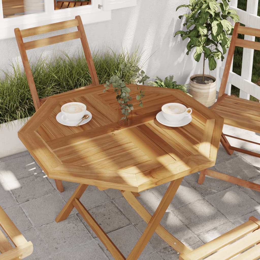 Table Top Solid Teak Wood 80X80X2.5 Cm