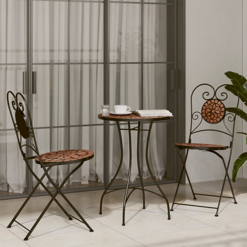 Patio Furniture | | Powder-Coated Iron, Ceramic Tile | Small