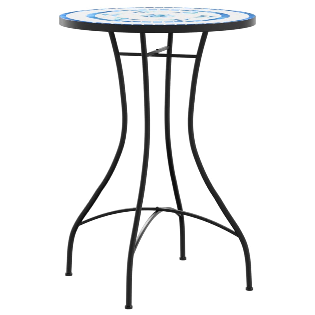 Mosaic Bistro Set Iron And Ceramic