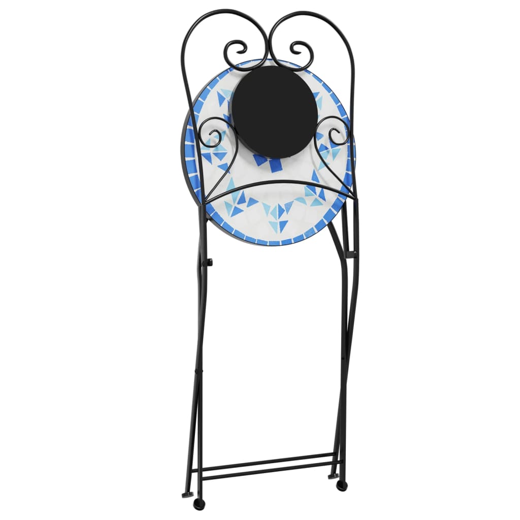 Mosaic Bistro Set Iron And Ceramic