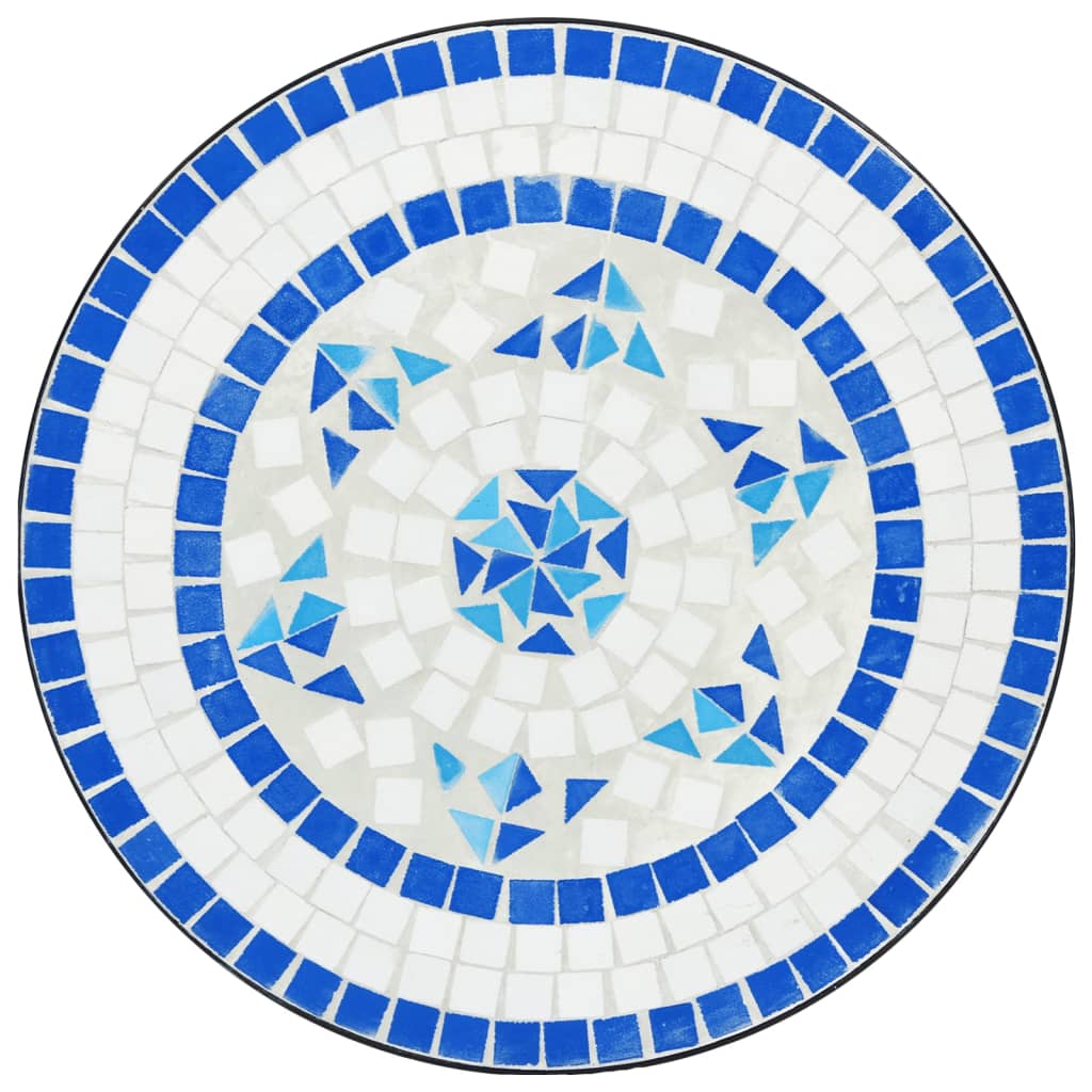 Mosaic Bistro Set Iron And Ceramic