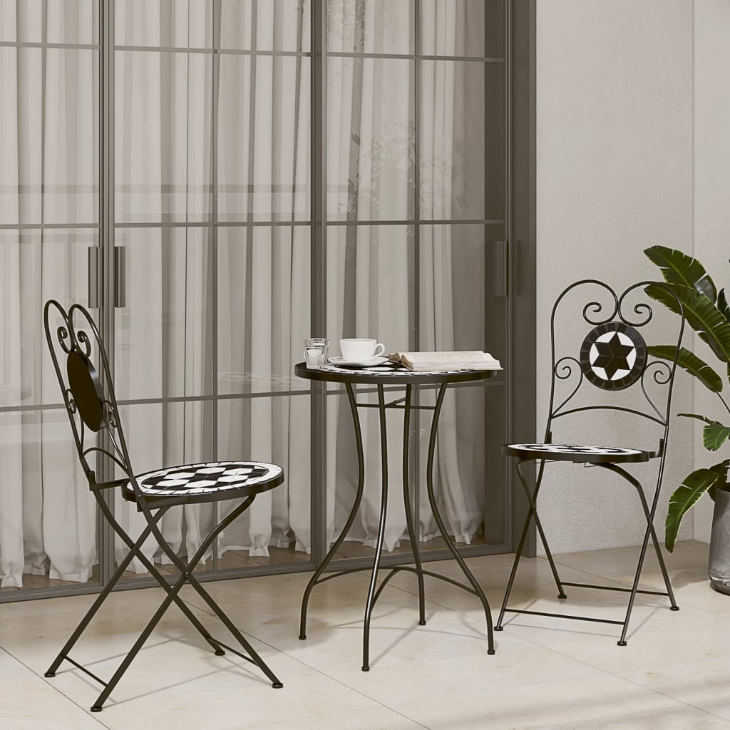 Patio Furniture | | Powder-Coated Iron, Ceramic Tile | Small