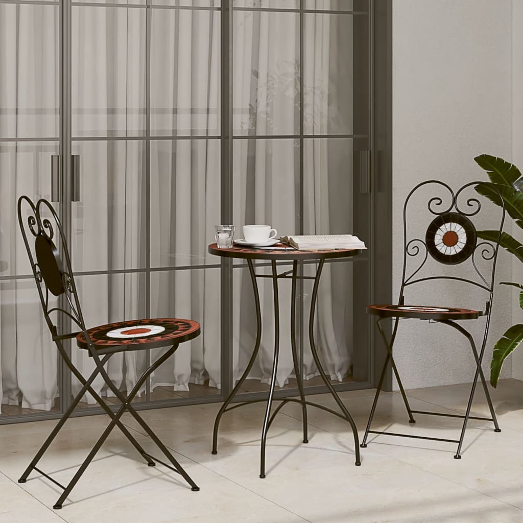 Patio Furniture | | Powder-Coated Iron, Ceramic Tile | Small