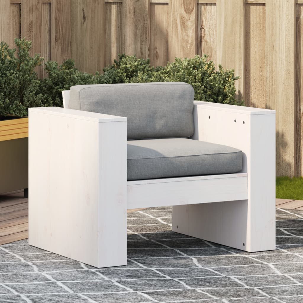 Garden Sofa | Natural Wood | Solid Douglas Fir Wood | Single | Durable