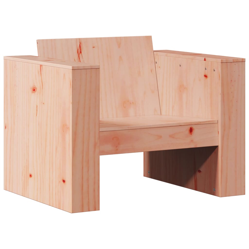 Garden Sofa | Natural Wood | Solid Douglas Fir Wood | Single | Durable