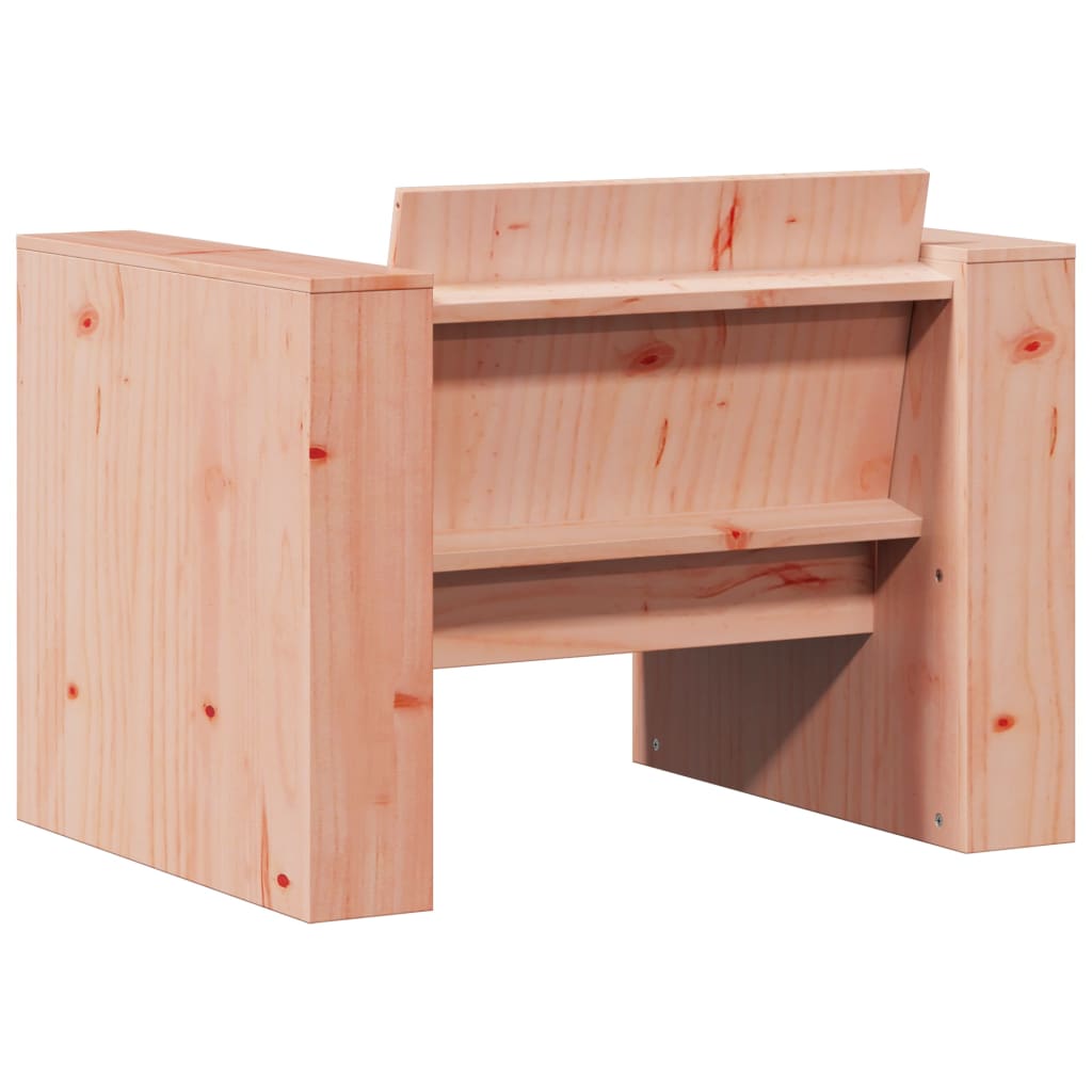 Garden Sofa | Natural Wood | Solid Douglas Fir Wood | Single | Durable