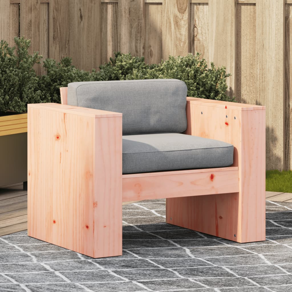 Garden Sofa | Natural Wood | Solid Douglas Fir Wood | Single | Durable