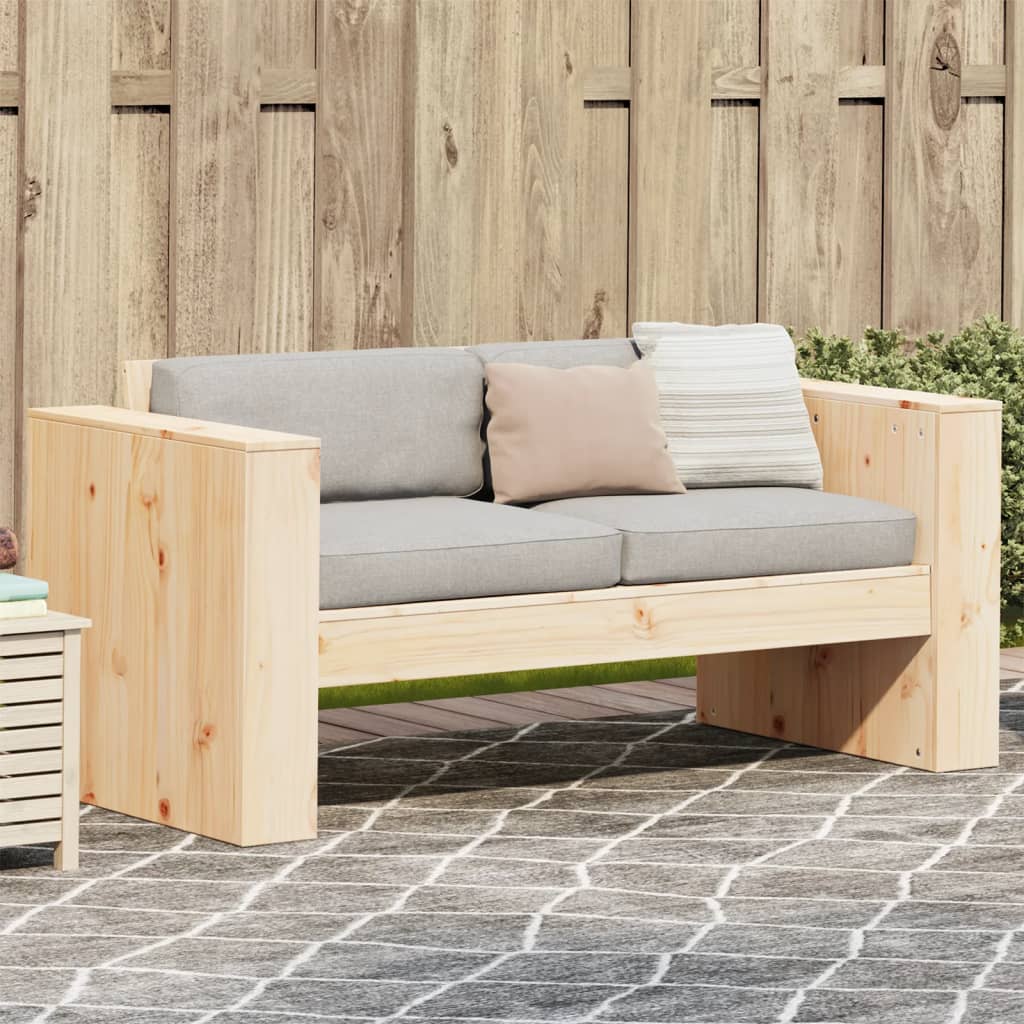 Garden Sofa | Natural Wood | Solid Douglas Fir Wood | Single | Durable