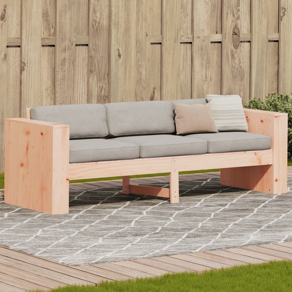 Garden Sofa | Natural Wood | Solid Douglas Fir Wood | Single | Durable