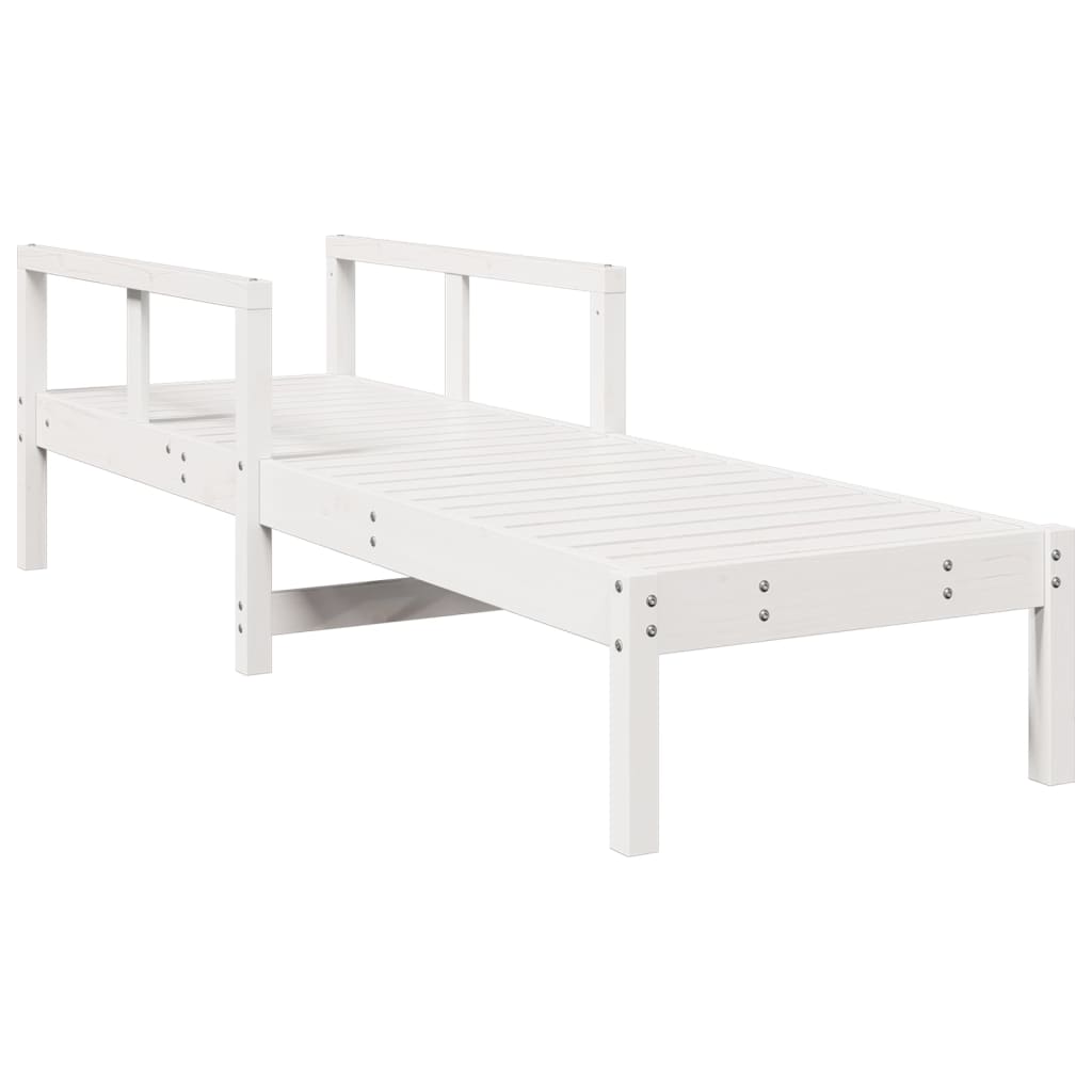 Sun Lounger 199.5X62X55 Cm Solid Wood Pine