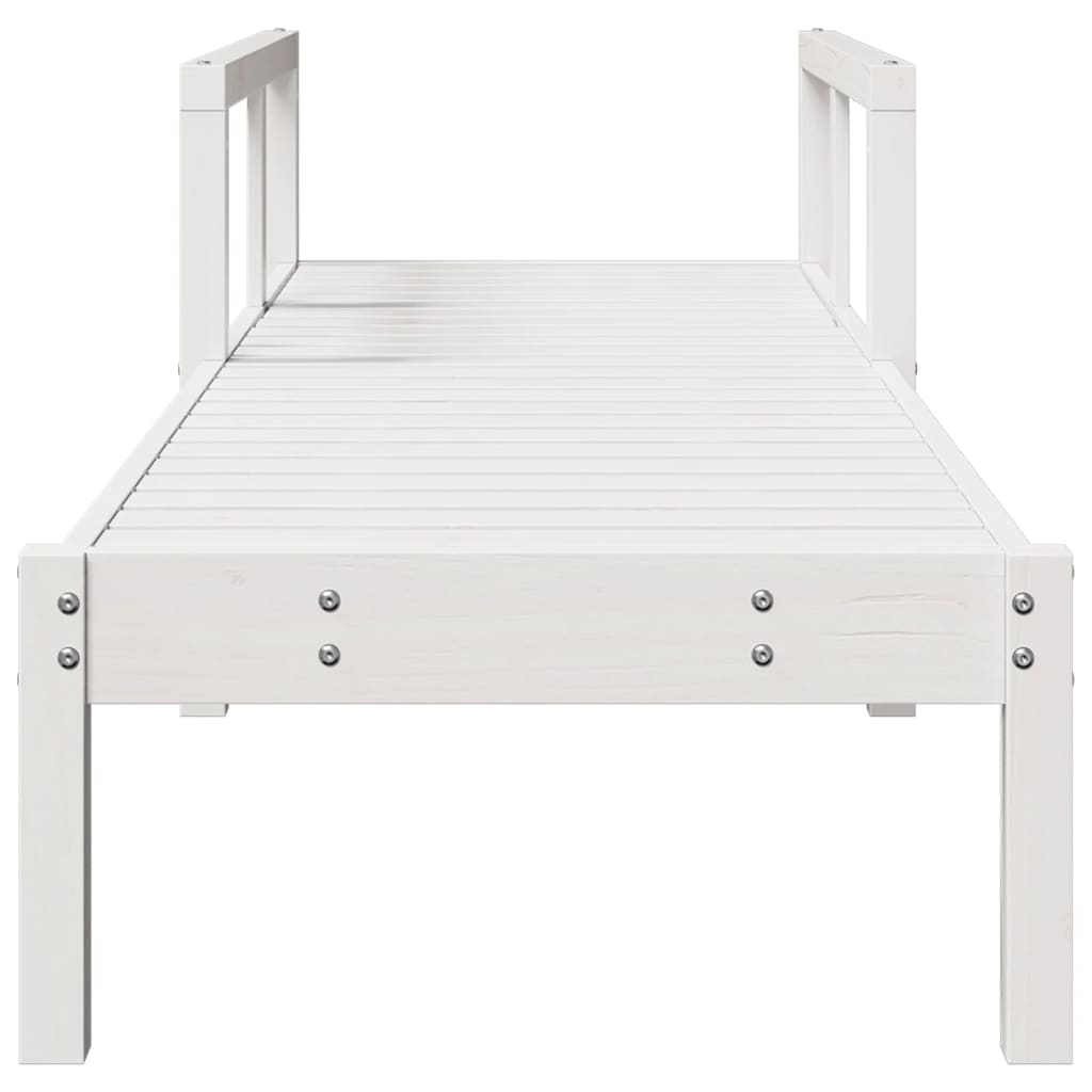 Sun Lounger 199.5X62X55 Cm Solid Wood Pine