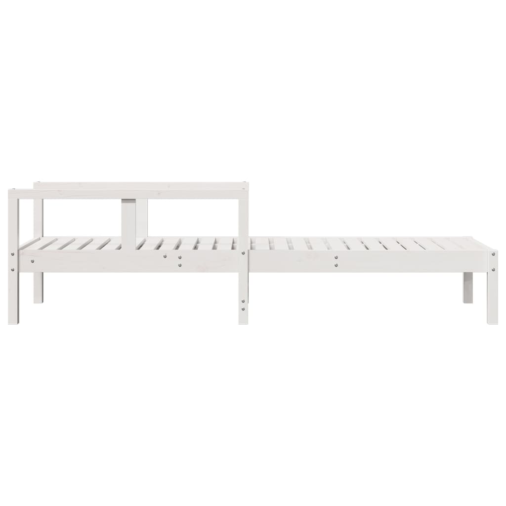 Sun Lounger 199.5X62X55 Cm Solid Wood Pine