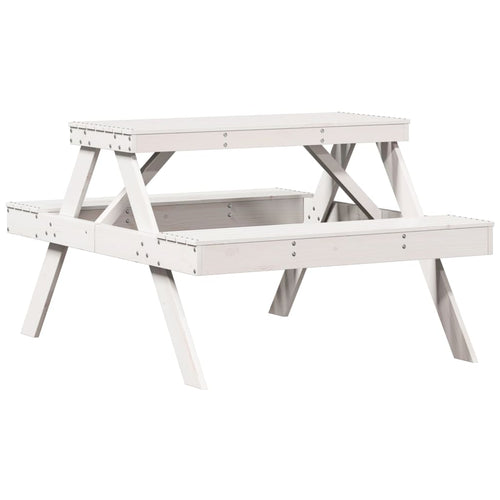 Picnic Table 105X134X75 Cm Solid Wood Pine