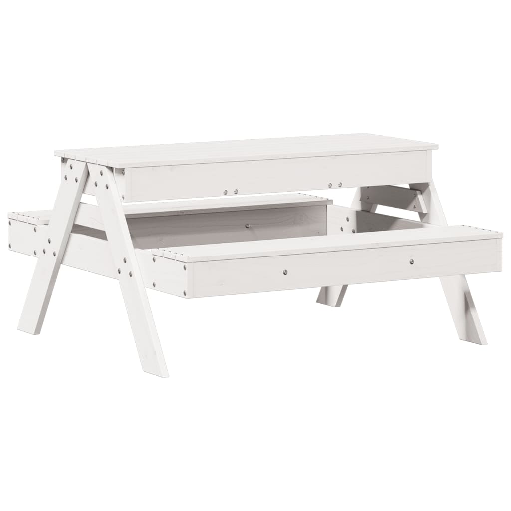 Picnic Table With Sandpit For Kids Solid Wood Pine