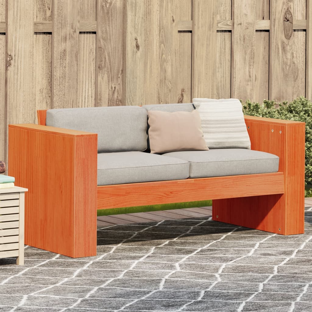 Garden Sofa | Natural Wood | Solid Douglas Fir Wood | Single | Durable