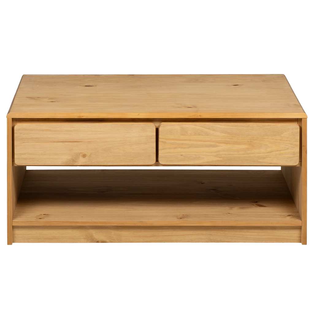 Coffee Table Sauda Oak 99X55X45 Cm Solid Wood Pine