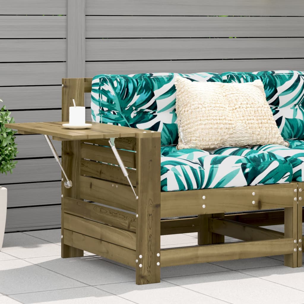 Garden Footstool 62X31.5X52 Cm Impregnated Wood Pine